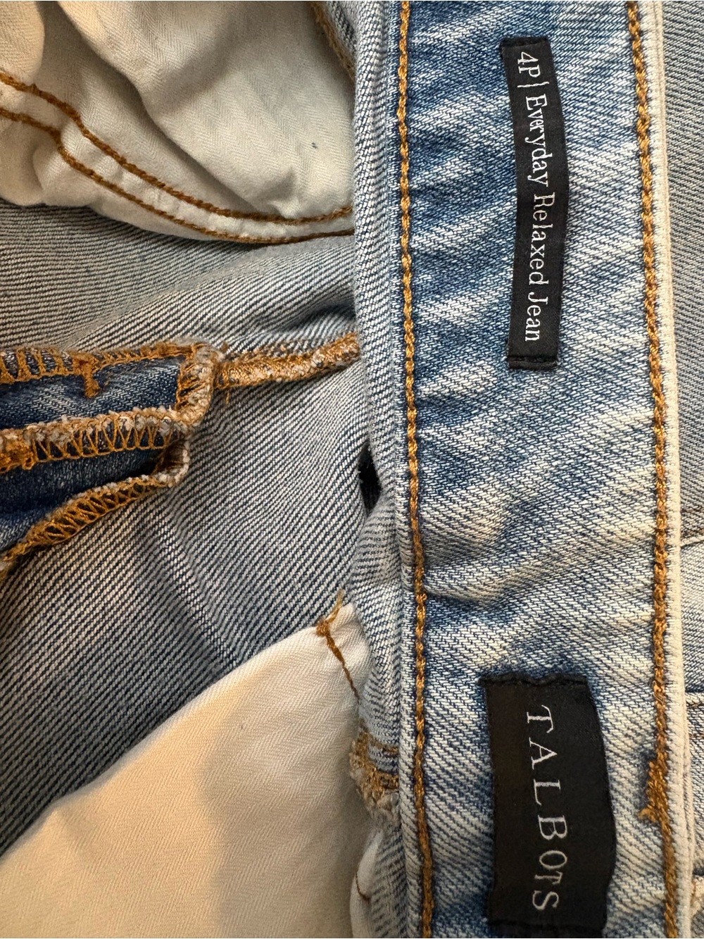 Talbots Light Wash Straight-Leg Jeans - Picture 2 of 2
